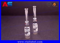 Kundenspezifischer Druck 1 ml Testosteron pharmazeutische Glasampulle klar